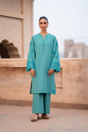 2 Piece - Dyed Embroidered Khaddar Suit - LC-04