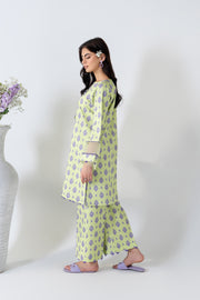 2 Piece - Printed Lawn Suit - Blossom