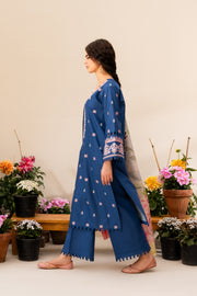 3 Piece - Embroidered Lawn Suit - Laila