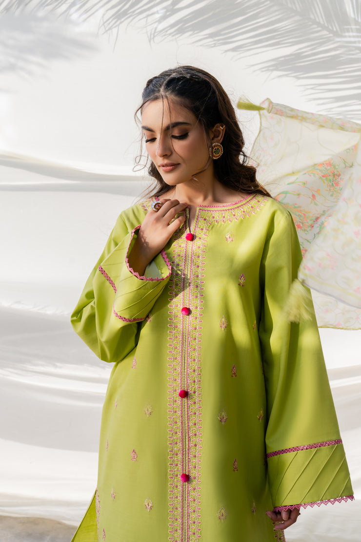 3 Piece - Embroidered Lawn Suit - MKV1-10