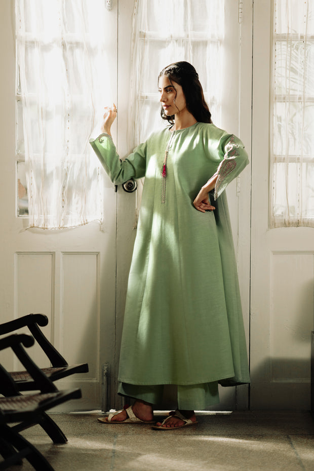 2 Piece - Embroidered Khaddar Suit - LR-10